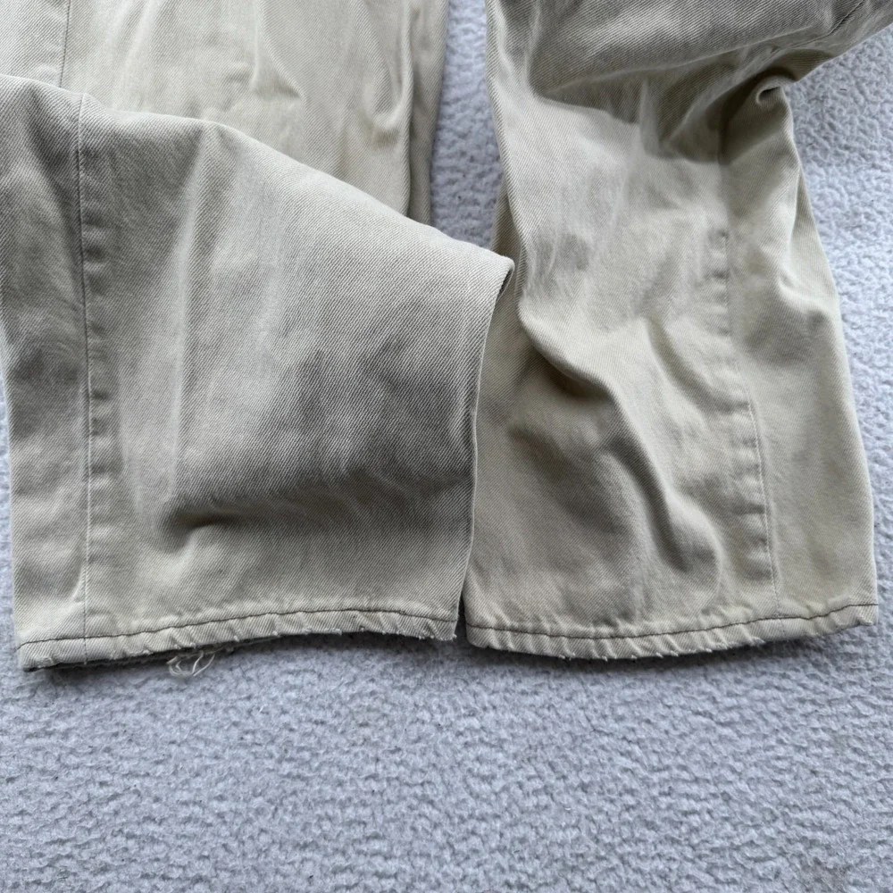 Vintage 1996 Levis 565 Jeans Mens 36x32 (Fit 34x32) Khaki Loose Fit Wide Leg USA